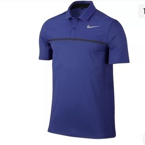 NIKE DRI-FIT Mobility Remix Precision Golf Polo Shirt Deep Night Men's